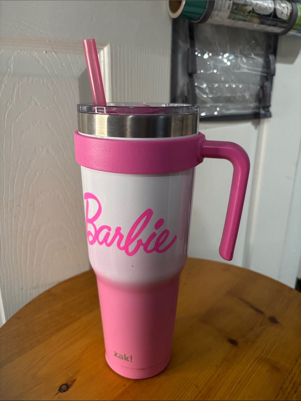 Zak! Barbie Pink 40 oz. Tall Insulated Mug